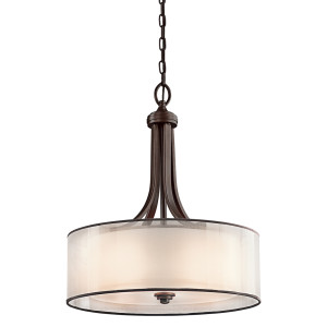 Lacey 4 Light Pendelleuchte - Mission Bronze Elstead.