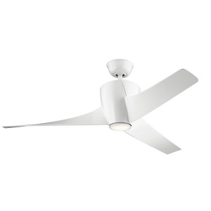 Kronleuchter mit Lüfter Phree Weiß, IP20 LED 3000K 142cm