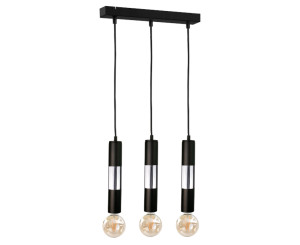 Hängelampe 3xE27 MAGNUM BULB SCHWARZ / SILBER