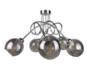 Deckenleuchte 5xE27 RING SILBER