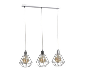 Hängelampe 3xE27 FOSKAL SILBER