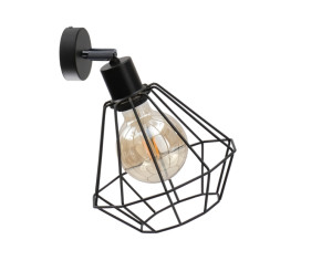1xE27 FOSKAL SCHWARZE Wandlampe