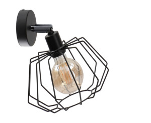 1xE27 LUNA SCHWARZ Wandlampe