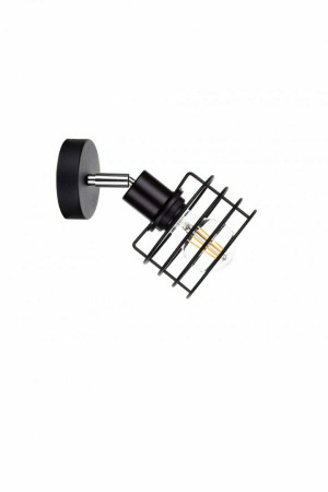 1xE27 VIVA BLACK Wandleuchte