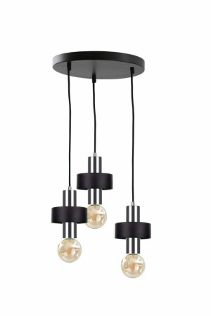 Hängelampe 3xE27 UNICA SCHWARZ / SILBER
