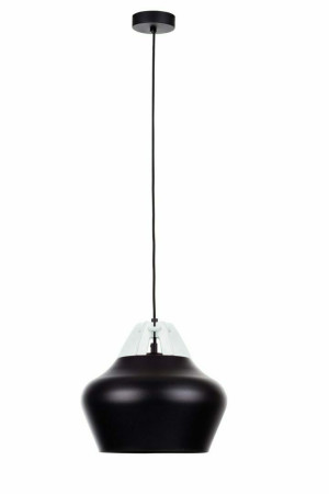 Hängelampe 1xE27 NEGRO WOOD WEISS / SCHWARZ