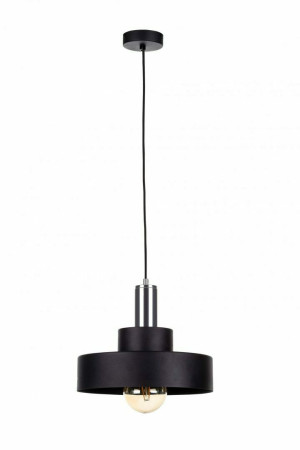 Hängelampe 1xE27 GIZA SCHWARZ / SILBER