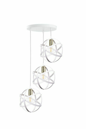 Hängelampe 3xE27 POLA WEISS / GOLD