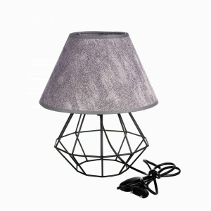 Nachttischlampe 1xE27 PATI SCHWARZ / GRAU