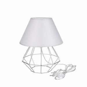 Nachttischlampe 1xE27 PATI SILBER / GRAU II