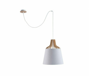 Hängelampe 1xE27 IVONE WHITE II LONG 756