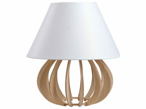 Nachttischlampe 1xE27 NORA NATURWEISS II 932