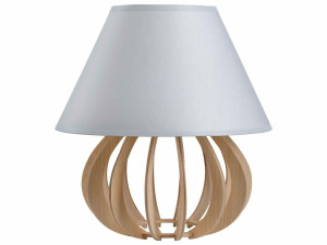 Nachttischlampe 1xE27 NATURGRAU 966