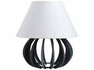 Nachttischlampe 1xE27 NORA GRAU WEISS 935