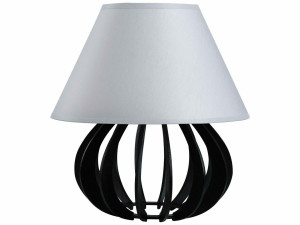 Nachttischlampe 1xE27 NORA SCHWARZ GRAU 963