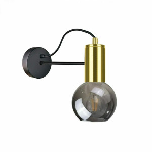 Wandleuchte 1xE27 LIV SCHWARZ / GOLD