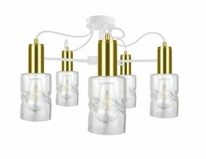 Deckenleuchte 5xE27 INGER WEISS / GOLD