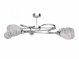Deckenleuchte 5xE27 FLOWER SILBER
