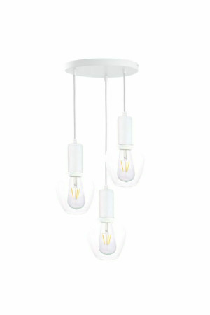 Hängelampe 3xE27 VERRE WEISS