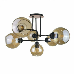 Deckenleuchte 6xE27 MONDE WOOD