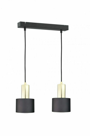 Hängelampe 2xE27 LUCE SCHWARZ GOLD