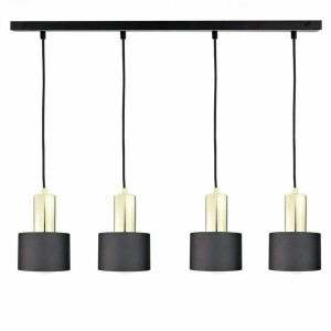 Hängelampe 4xE27 LUCE SCHWARZ GOLD