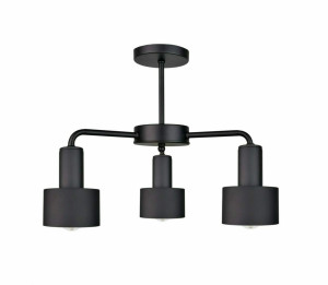 Deckenleuchte 3xE27 LUCE SCHWARZ