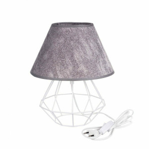 Nachttischlampe 1xE27 PATI WEISS / GRAU