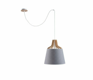 Hängelampe 1xE27 IVONE GREY III LONG 755