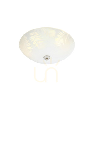 Plafond Markslojd BLAD 3-flammig 43 cm Weiß/Stahl Glas 107755
