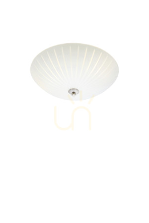 Plafond Markslojd CUT 107758 2-flammig Weiß Stahl Glas 35 cm