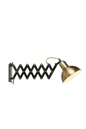 Wandleuchte Markslojd Riggs 108104 Messing Schwarz Metall 1-flammig