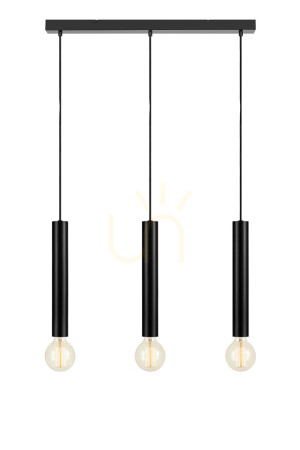 Pendelleuchte Markslojd Sencillo 3-flammig Schwarz Metall 75 cm 108262