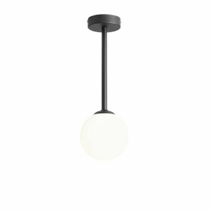 Plafond Aldex Pinne Kurz Schwarz Metall Glas 1080PL_G1_S