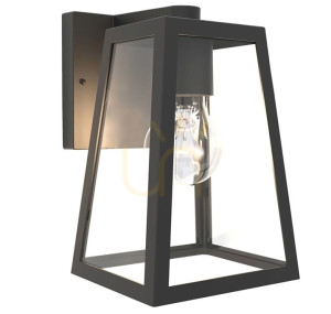 Außenwandleuchte Lutec FIA schwarz Aluminium 40W 5290903012