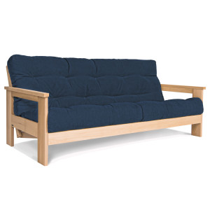 Schlafsofa WoodMan MEXICO dunkelblau Buchenholz 210 cm WUA-01419