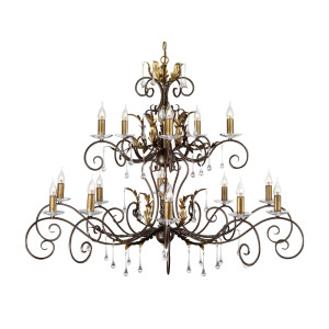 Amarilli 15 Licht Kronleuchter - Bronze Elstead