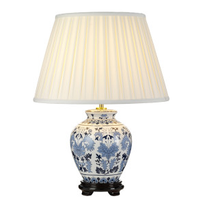 Linyi 1 leichte Tischlampe mit hohem Empire-Schirm Elstead