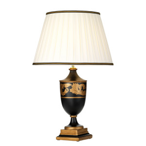 Narbonne 1 leichte Tischlampe - mit großem Empire-Schirm Elstead