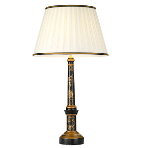 Strasbourg 1 Licht Tischlampe mit hohem Empire Schirm Elstead