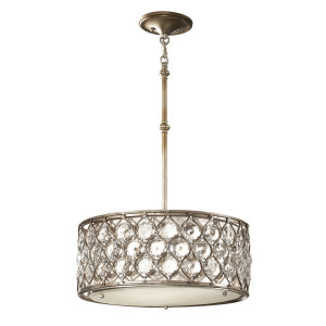 Lucia 3 Light Pendant Kronleuchter Elstead