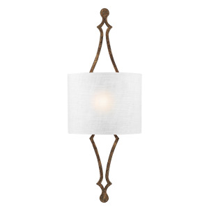 Tilling 1 Licht Wandleuchte - Distressed Gold Leaf Elstead