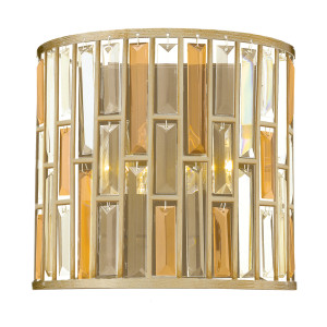 Gemma 2 Licht Wandleuchte - Silver Leaf Elstead