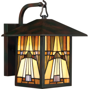 IP44 Wandleuchte INGLENOOK 1 Medium Tiffany - Elstead