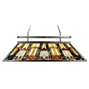 INGLENOOK 3 Licht Insel Tiffany-Kronleuchter - Elstead