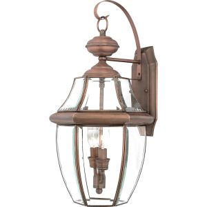 Newbury 2 Licht große Wandlaterne - Aged Copper Elstead