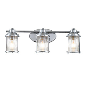 Ashlandbay Wandleuchte - 3 Lichtquellen - Chrom poliert Quintiesse