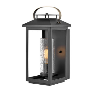 Atwater mittelgroße Wandleuchte - 1 Lichtquelle - Schwarz Quintiesse