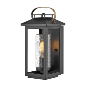 Atwater kleine Wandleuchte - 1 Lichtquelle - Schwarz Quintiesse