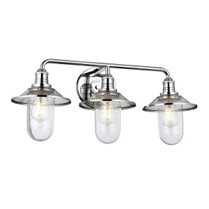 Rigby Wandleuchte - 3 Lichtquellen - Chrom poliert Quintiesse
